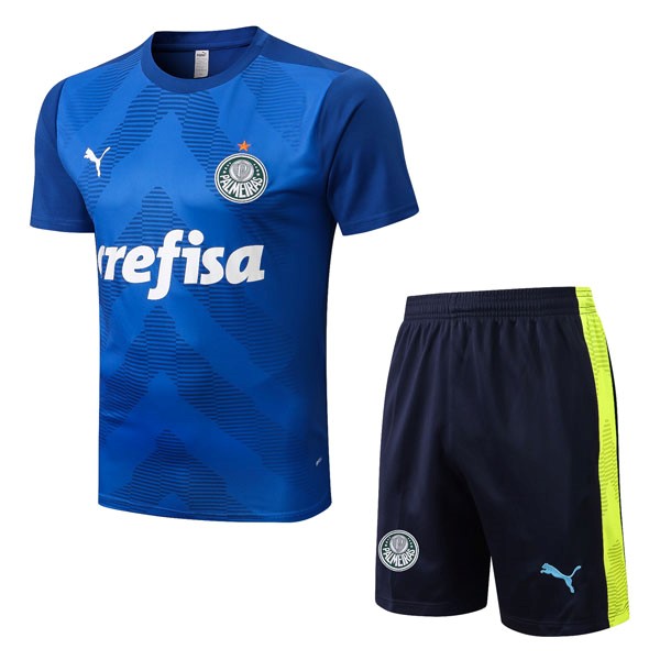 Camiseta Entrenamiento Palmeiras Conjunto Completo 2022 2023 Azul
